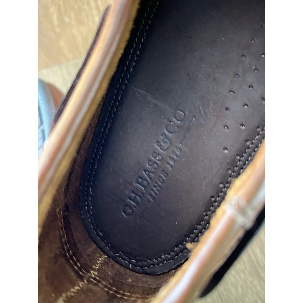 Vintage G.H. Bass & Co. Leather Boat Shoes Size 13M